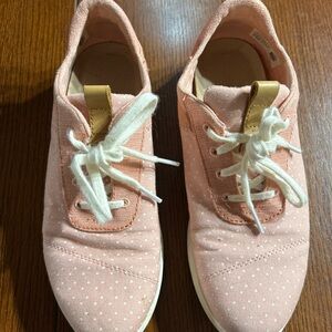 Tom’s Stylish Pink Polka Dot Women’s Size 8 Shoes